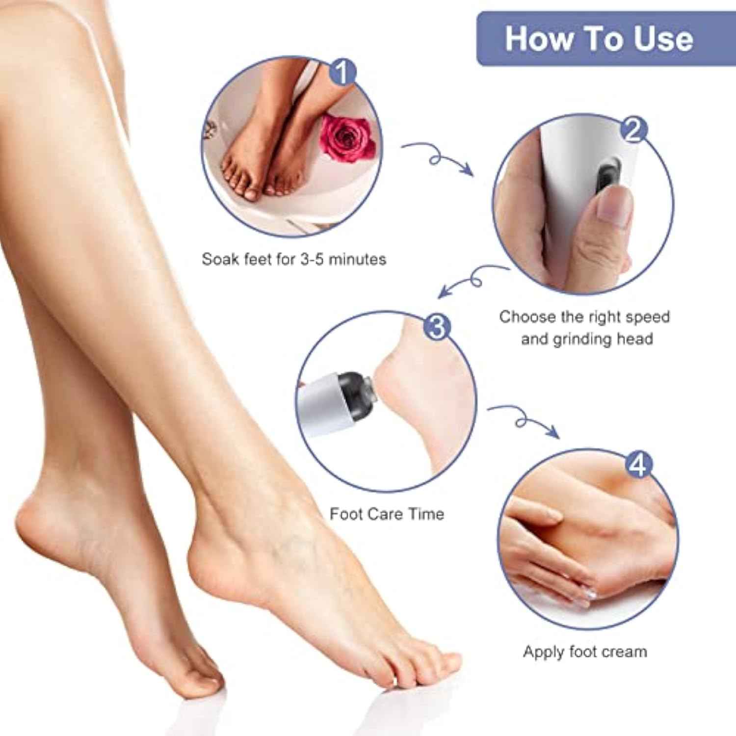 Električni uređaj za uklanjanje žuljeva sa stopala