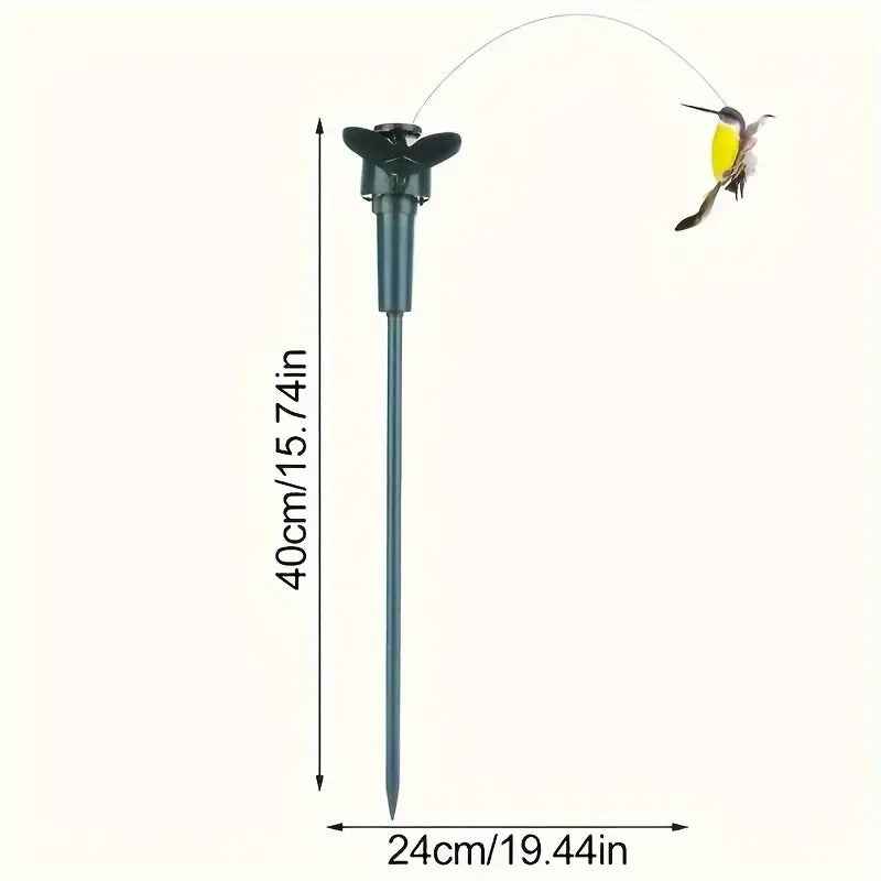 Dvostruko napajanje solarno + baterijsko Ptica(nasumična boja)